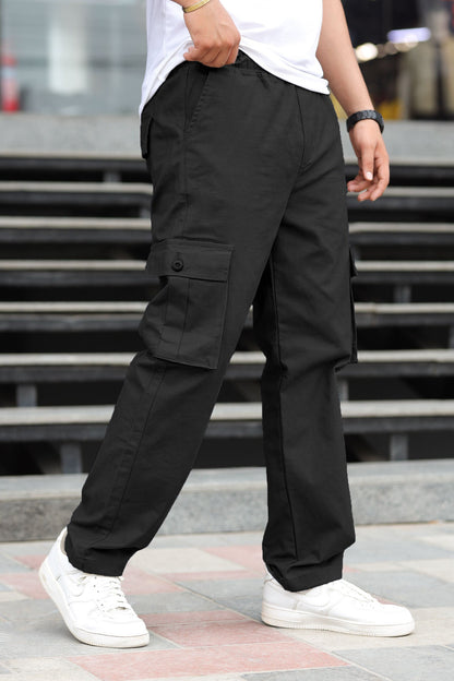 Turbo's 6 Pockets Loose Bottom Cargo Trouser