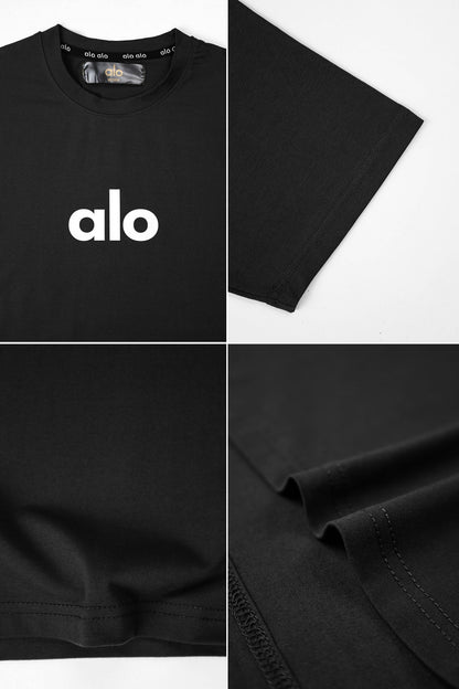 Alo 'The Icon' Geometric Graphic Crew Neck Tee
