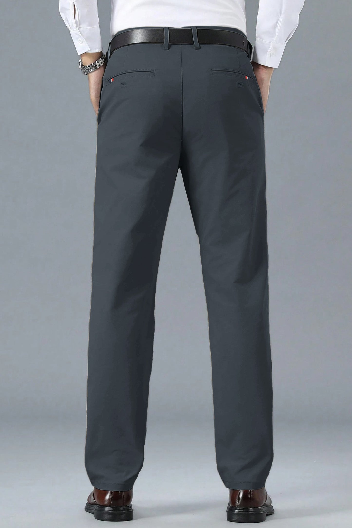 Turbo Apex Precision Weave Executive Fit Cotton Pent In Dark Grey