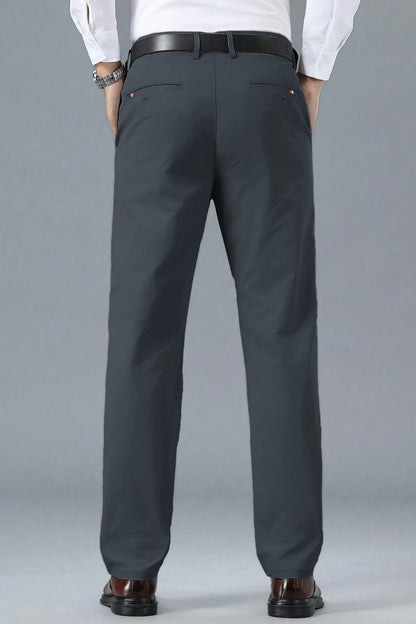 Turbo Apex Precision Weave Executive Fit Cotton Pent In Dark Grey