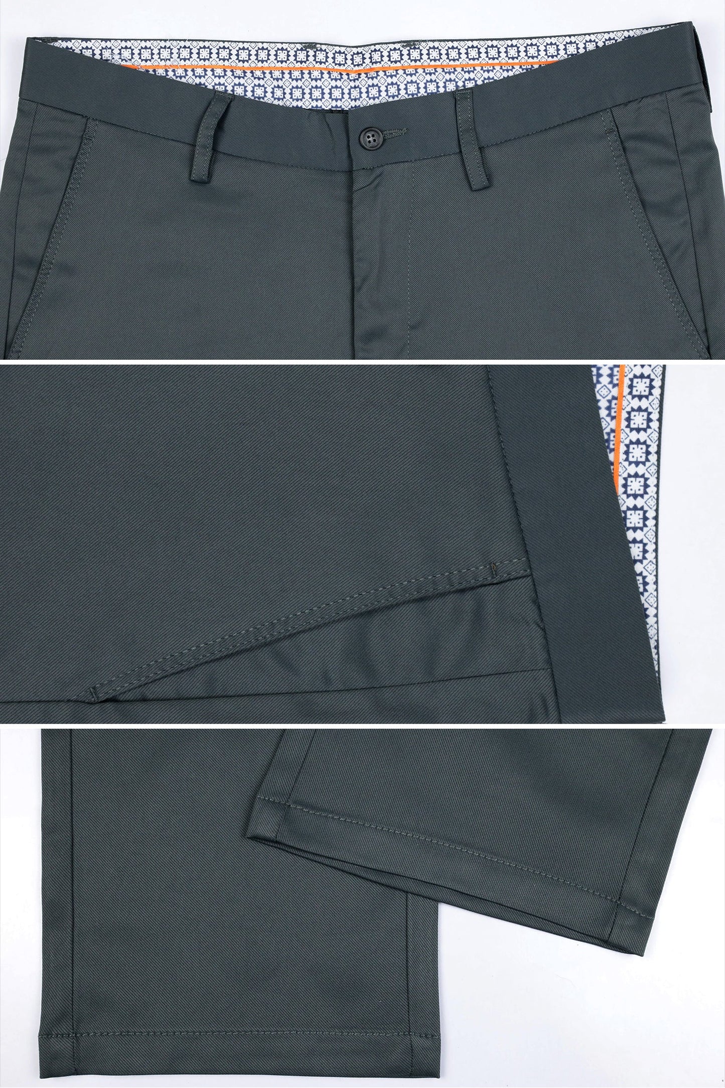 Turbo Apex Precision Weave Executive Fit Cotton Pent In Dark Grey
