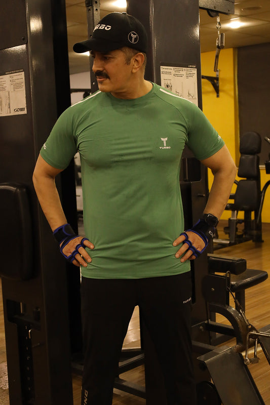 Turbo Elite Performance Series Dry-Fit Tee In Green